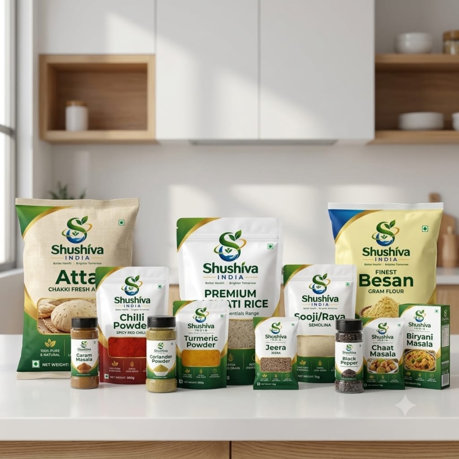 Shushiva India food product range reference